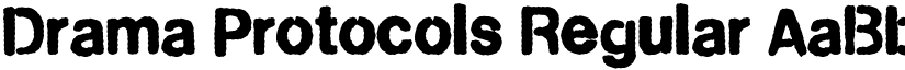 Drama Protocols Regular font