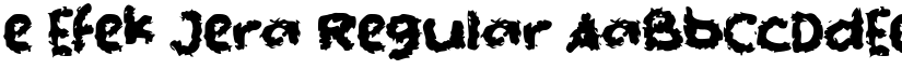 e Efek Jera Regular font