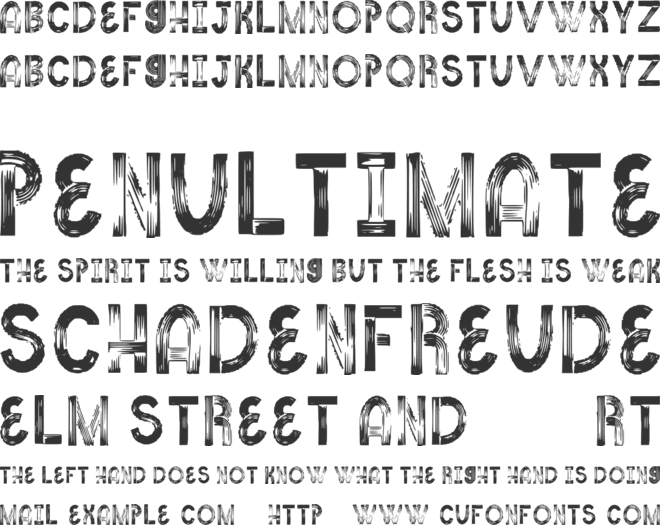 Noodles font preview