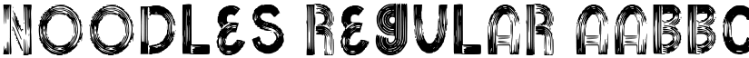 Noodles Regular font