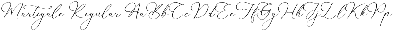 Martigale Regular font