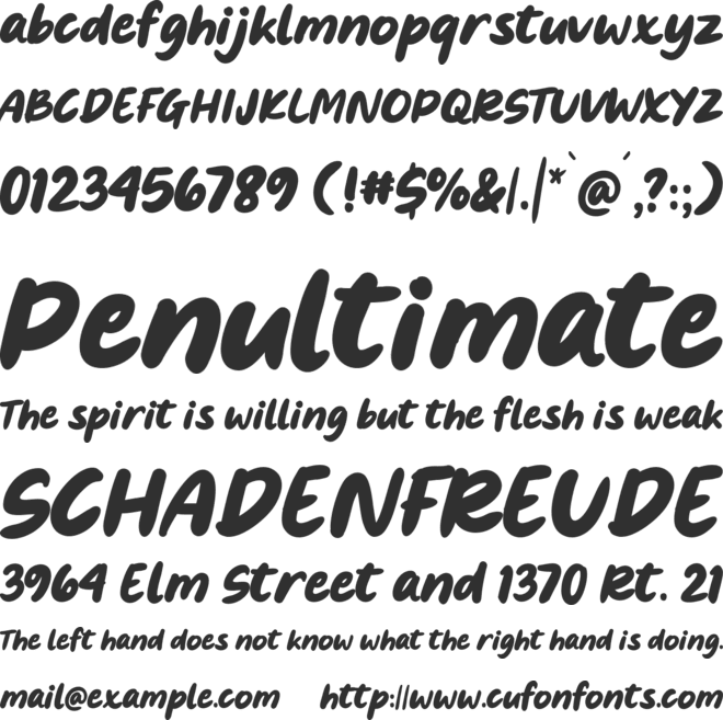 Hey Kids font preview