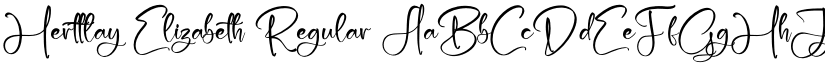 Herttlay Elizabeth Regular font