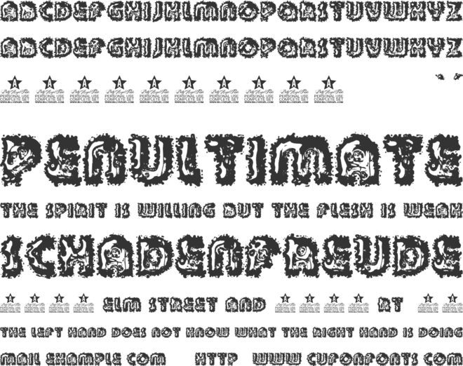 BEACHCLUB TYPE PERSONAL USE font preview