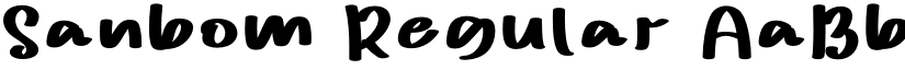 Sanbom Regular font