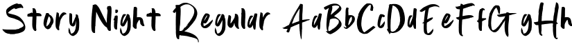 Story Night Regular font