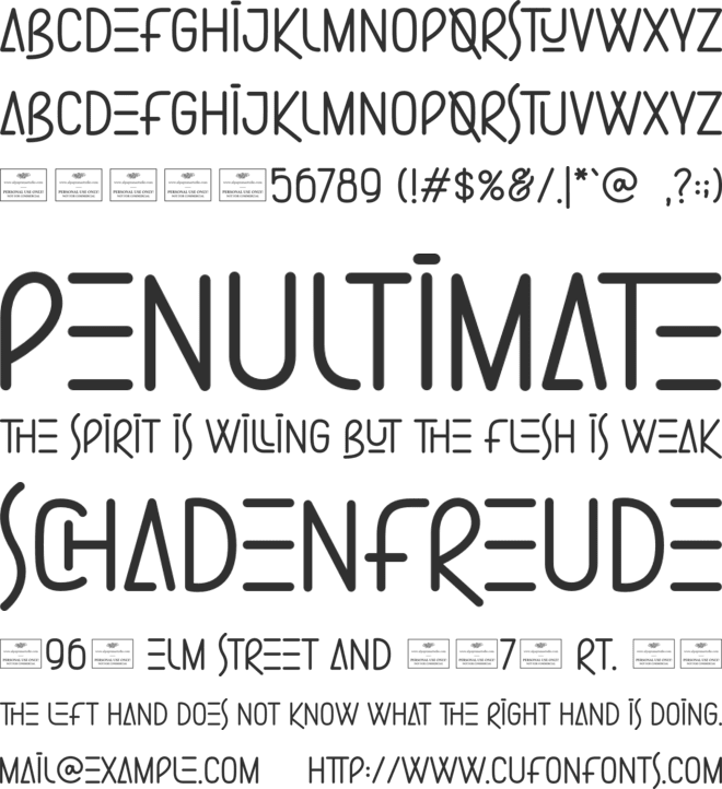 Summer Party font preview