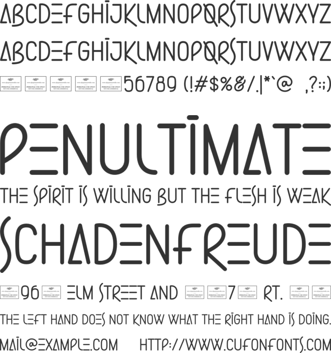 Summer Party font preview