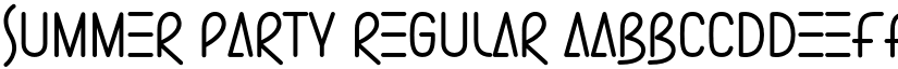 Summer Party Regular font