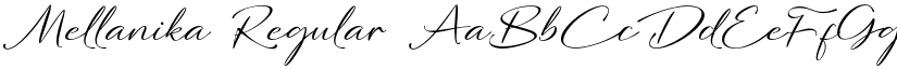 Mellanika Regular font