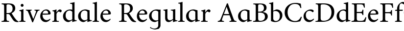 Riverdale Regular font