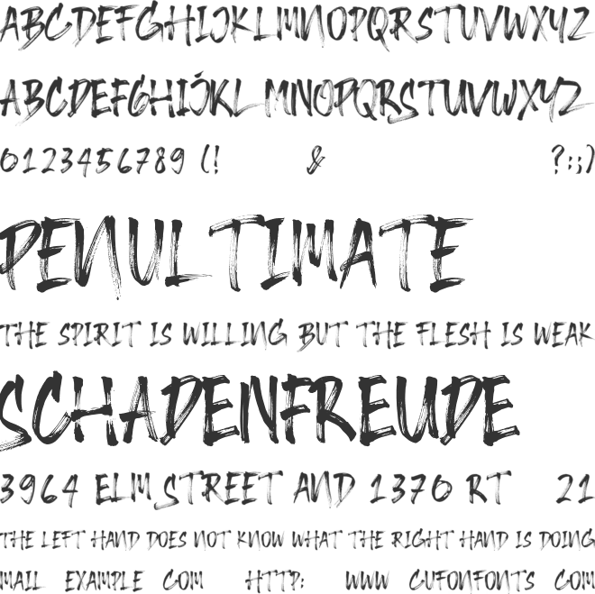 Rockfull font preview