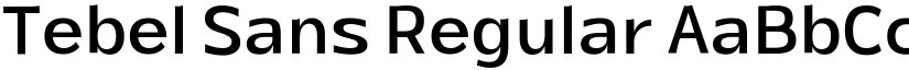 Tebel Sans Regular font