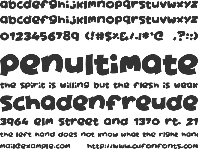 Lovely Cute font preview