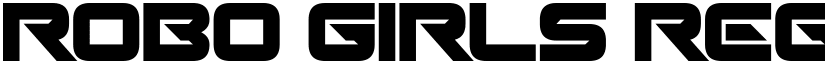 Robo Girls Regular font
