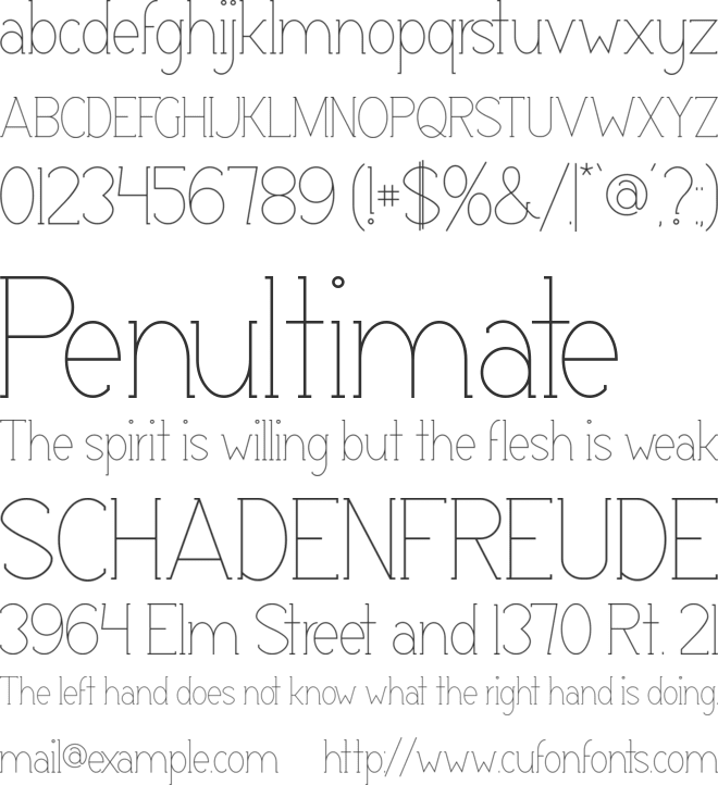 Espacio font preview