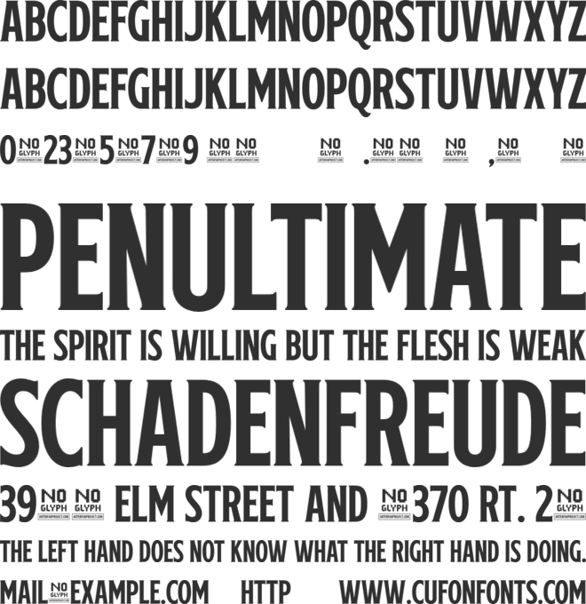 Melvins One font preview