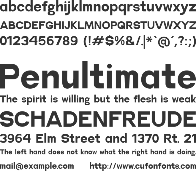 Minerva font preview