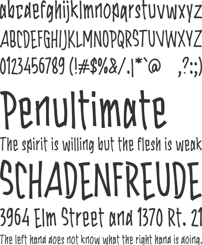 g Ground Board font preview