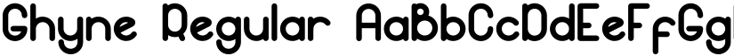 Ghyne Regular font