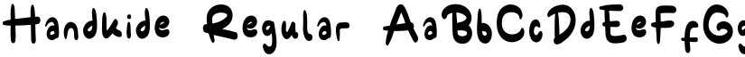 Handkide Regular font