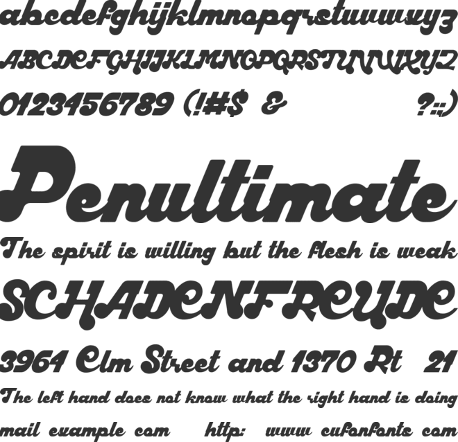 Harllem font preview