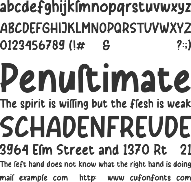 Mathewo font preview