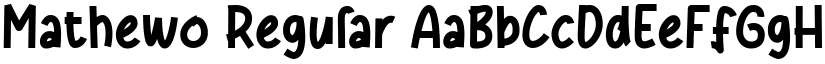 Mathewo Regular font