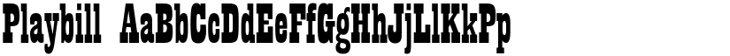 Playbill font