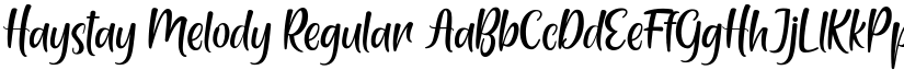 Haystay Melody Regular font