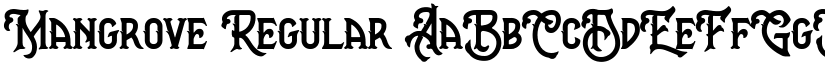 Mangrove Regular font