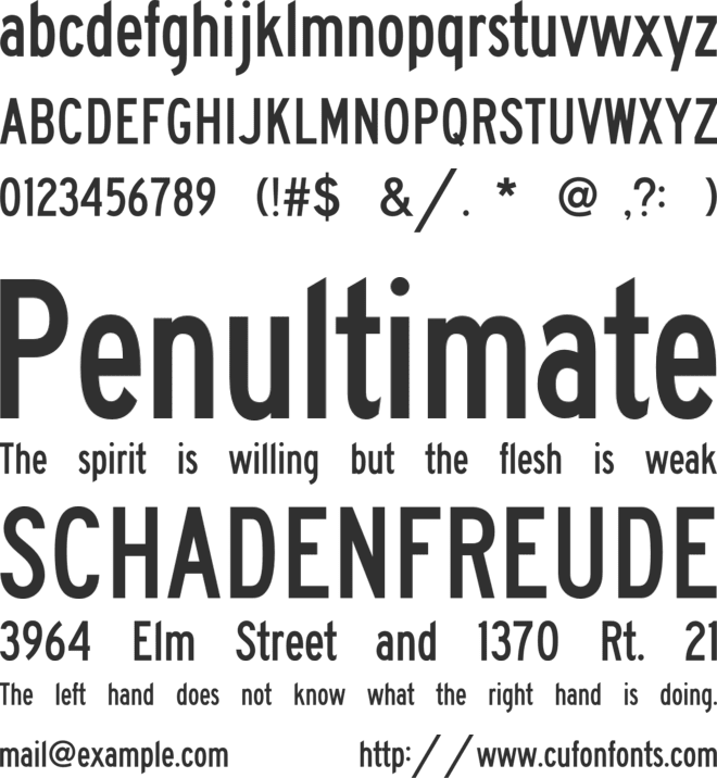 FHWASeriesBC2021 font preview