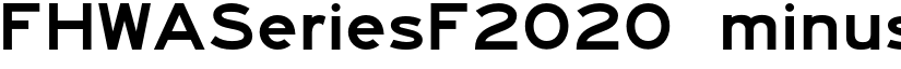 FHWASeriesF2020 minus10 font