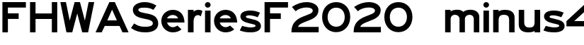 FHWASeriesF2020 minus40 font