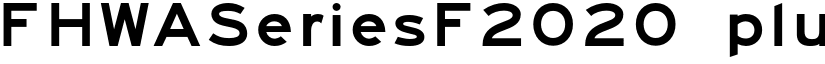 FHWASeriesF2020 plus50 font