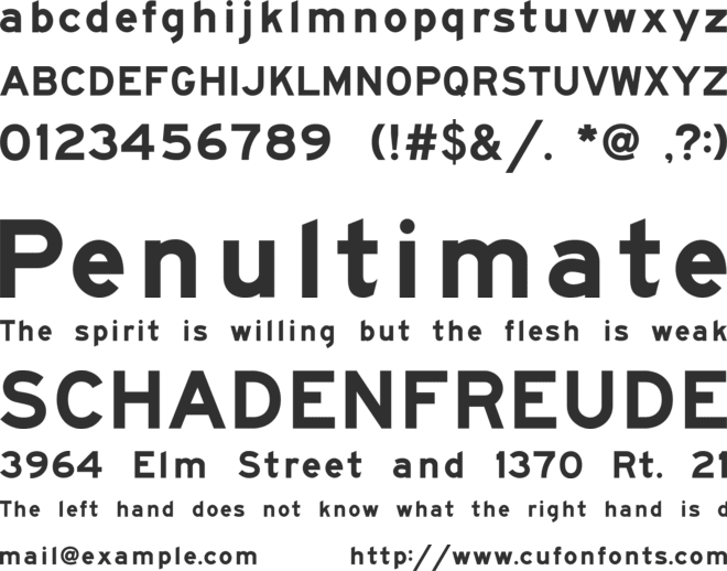 FHWASeriesEmod2020 font preview