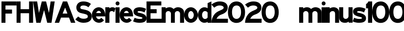 FHWASeriesEmod2020 minus100 font