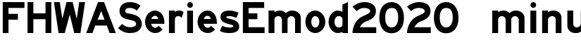 FHWASeriesEmod2020 minus50 font