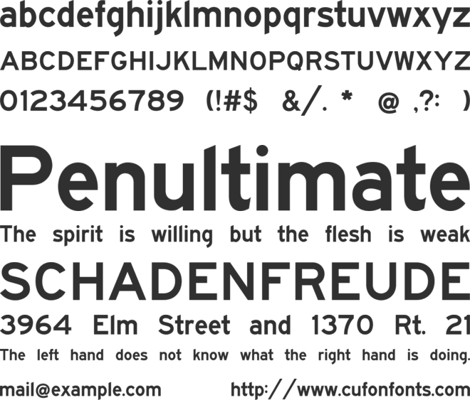 FHWASeriesE2020 font preview