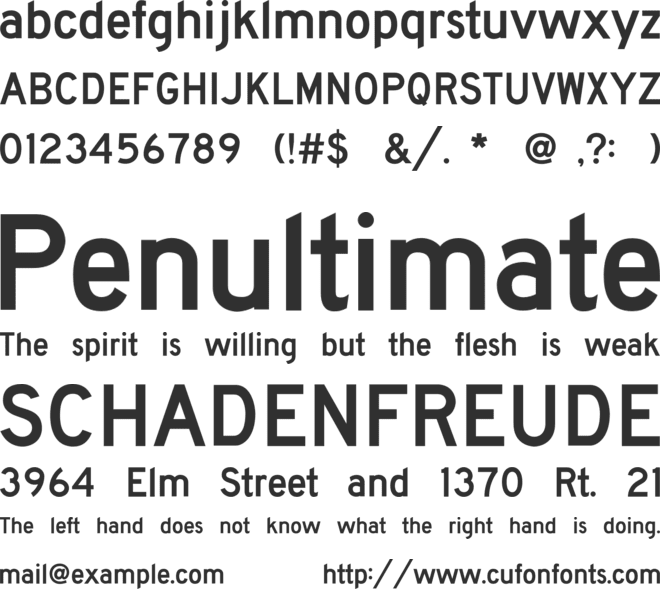 FHWASeriesD2020 font preview