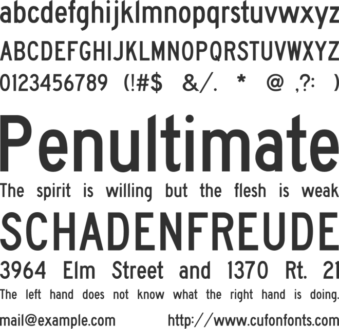 FHWASeriesC2020 font preview