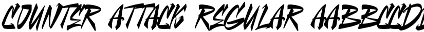 Counter Attack Regular font