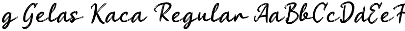 g Gelas Kaca Regular font