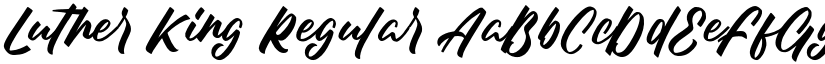 Luther King Regular font