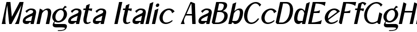 Mangata Italic font