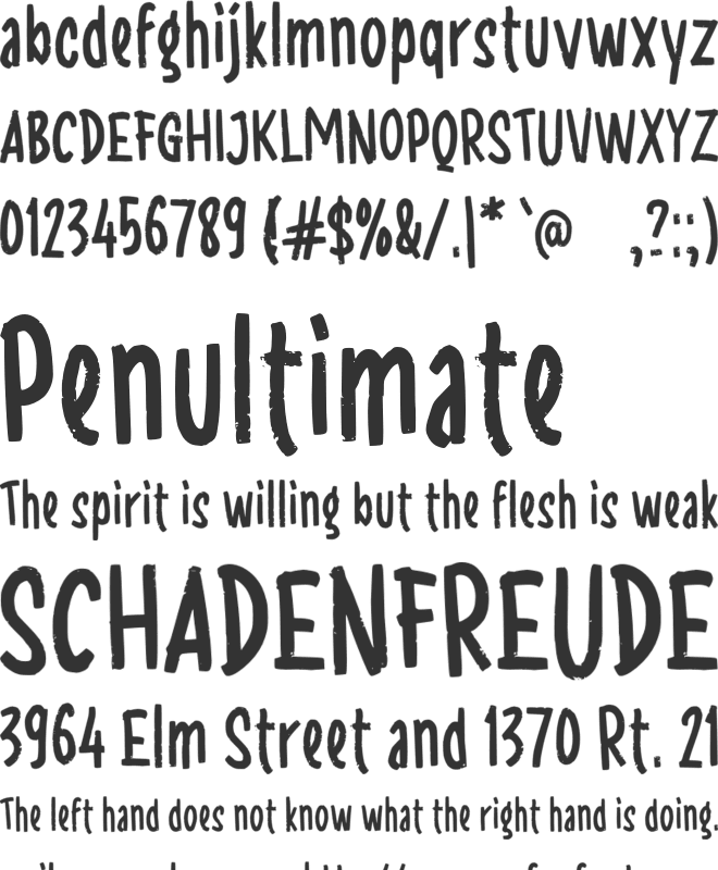 g Garuda Muda font preview