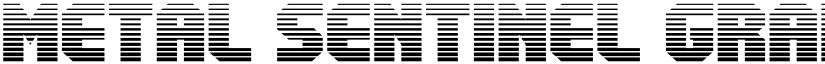 Metal Sentinel Gradient Regular font