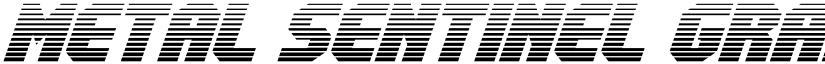 Metal Sentinel Gradient Italic Regular font