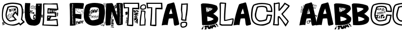 QUE FONTita! Black font