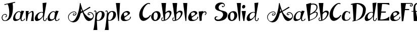 Janda Apple Cobbler Solid font